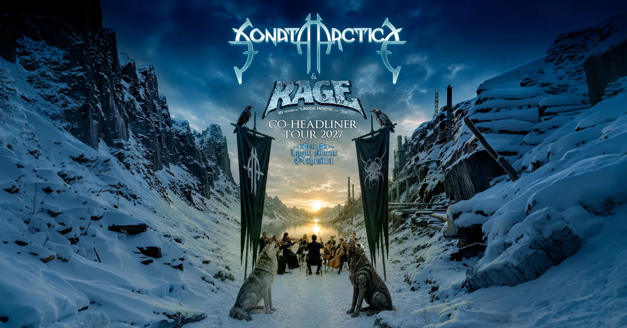 Veranstaltungsflyer: Sonata Arctica + Rage | Nürnberg | Löwensaal